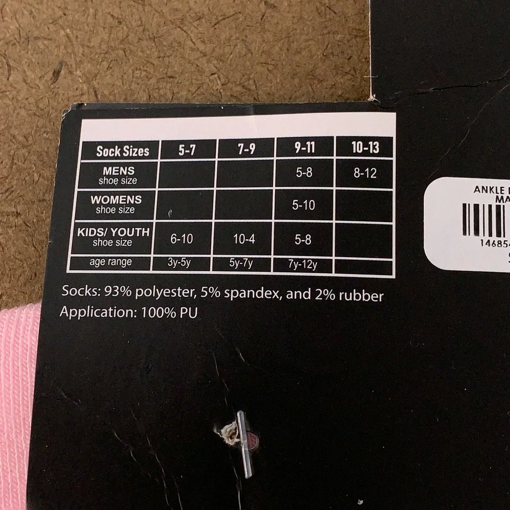 Hot Topic‎ Women's Shoe Size 5-10 Pink 3D Wings Ankle Socks 1 Pair NWT